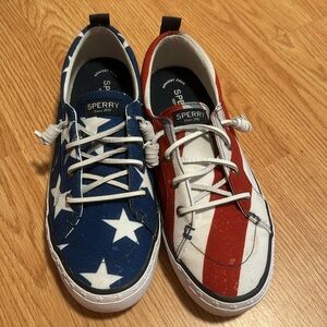 American flag Sperrys